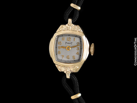1950's Piaget Vintage Ladies Handwound Dress Watch - 14K Gold