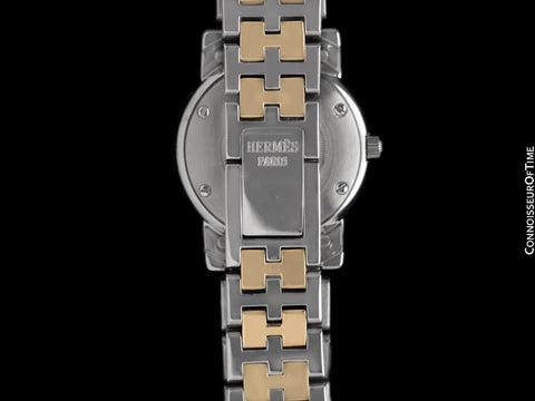 Hermes Carrick Ladies Two-Tone Watch with Bracelet - Stainless Steel & 18K Gold