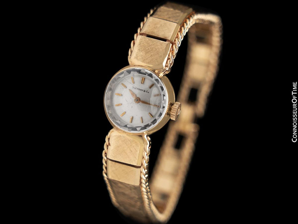 1960's Tiffany & Co. Ladies Vintage Dress Bracelet Watch - 14K Gold - Connoisseur of Time 1960's Tiffany & Co. Ladies Vintage Dress Bracelet Watch - 14K Gold - Connoisseur of Time