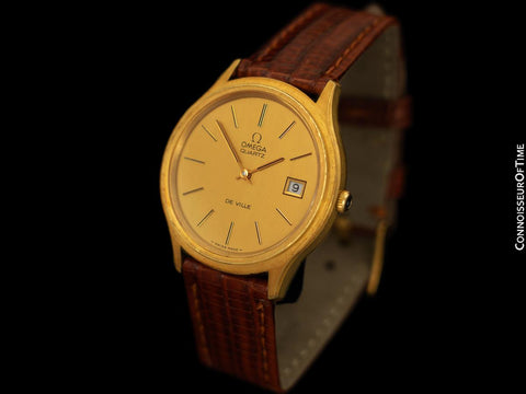 Owned & Worn By Richard Chamberlain - Omega De Ville 18K Gold Plated & Stainless Steel Watch