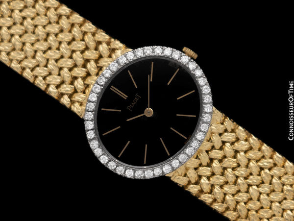 Piaget Ladies Vintage Cocktail Watch - 18K Gold & Factory Piaget Diamonds