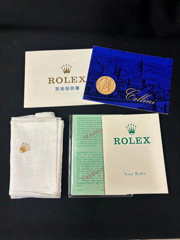 1976 Rolex Cellini Vintage Mens Dress Ref. 4114 18K White Gold Watch - Booklets & Tag