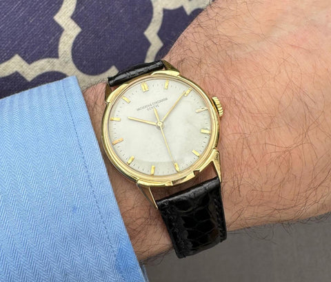1950's Vacheron & Constantin Vintage Mens Ref. 4990 Dress Watch with Distinctive Design - 18K Gold