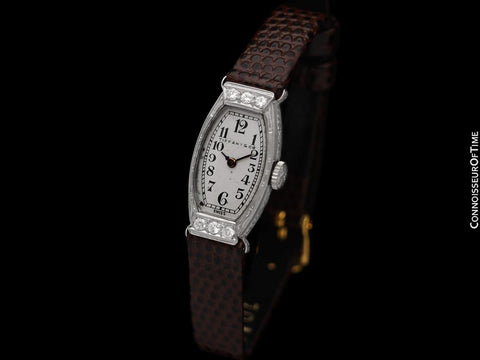 1926 Tiffany & Co. Longines Ladies Vintage Watch - Platinum & Diamonds