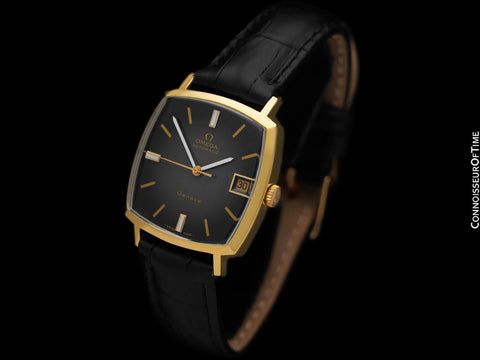 1971 Omega Geneve Vintage Mens Automatic Cal. 565 Dress Watch - 18K Gold Plated & Stainless Steel