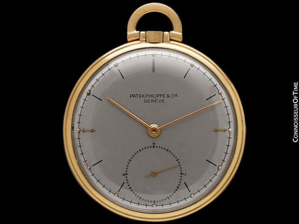 1965 Patek Philippe Antique “Ultra-Thin” Mens 47mm Pocket Watch - 18K Gold
