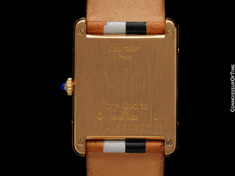 Cartier Tank Louis Mens Midsize Unisex Solid 18K Gold Watch - "La Californienne"
