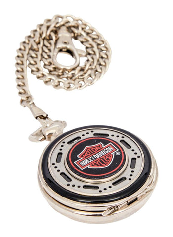 Owned & Used By ZZ TOP'S Dusty Hill - Harley Davidson Chrome Pocket Watch