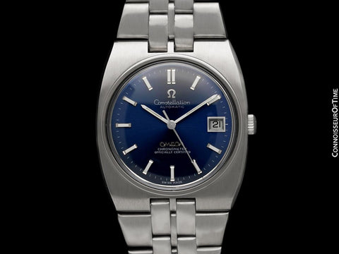 1969 Omega Constellation Mens Full Size Chronometer Bracelet Watch - Stainless Steel