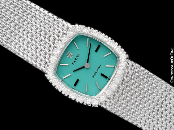 1970 Rolex Ladies Vintage Dress Bracelet Watch - Stainless Steel & Diamonds
