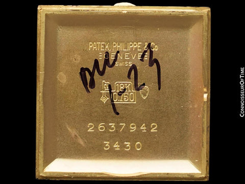 1970 Patek Philippe Vintage Mens Handwound Gondolo Square Dress Watch, Ref. 3430 - 18K Gold
