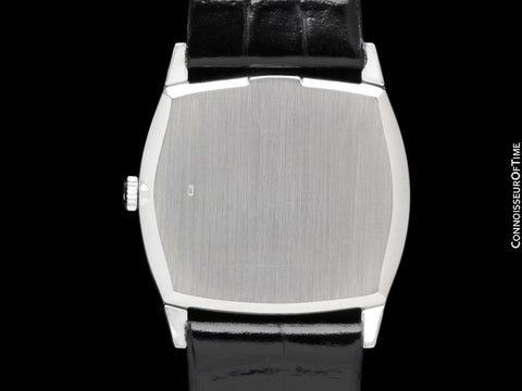 1973 Rolex Cellini Vintage Mens Handwound TV Shaped Watch, Ref. 3805 - 18K White Gold