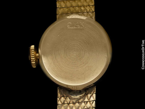 1970's Rolex Vintage Ladies Bracelet Dress Watch - 14K Gold