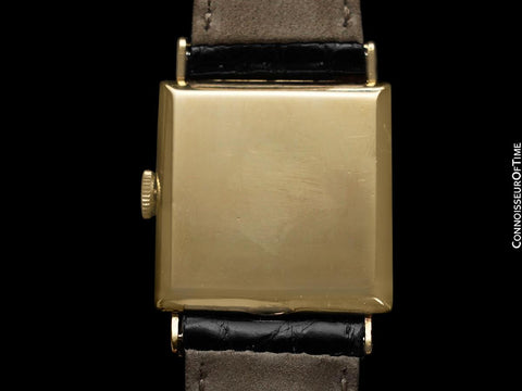 1950's Patek Philippe Vintage Mens Handwound Special Lugs Watch - 18K Gold