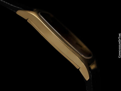1975 Rolex Cellini Vintage Mens Handwound TV Shaped Ref. 3805 18K Gold Dress Watch - Box & Tags