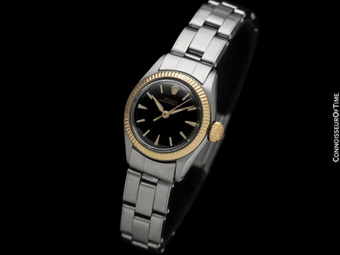 1962 Rolex Oyster Perpetual Ladies 2-Tone Vintage Watch - Stainless Steel & 18K Gold