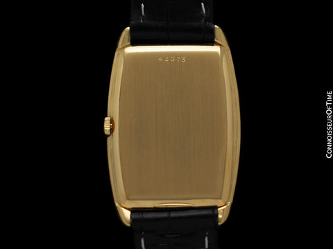 1966 Audemars Piguet Long "Extra-Flat" Vintage Mens Tonneau Watch - 18K Gold