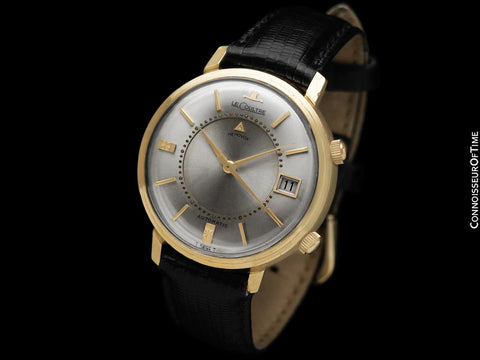 1970 Jaeger-LeCoultre Vintage Mens Memovox Alarm Reveil, Automatic - 14K Gold