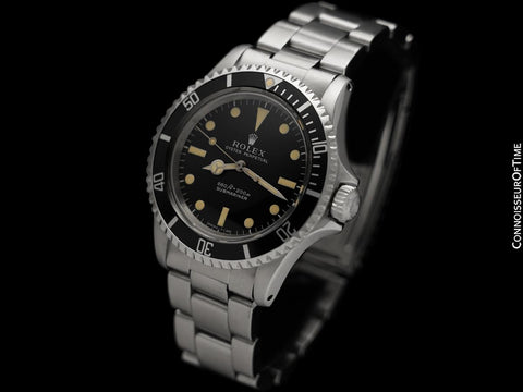 1970 Rolex Submariner Vintage Mens "Non-Serif" Ref. 5513 Matte Dial Watch - Stainless Steel