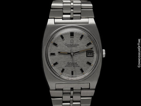 1969 Omega Constellation Vintage Mens Large Automatic Chronometer Watch, Date - Stainless Steel