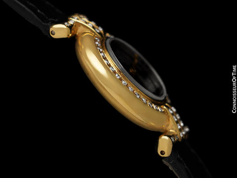 Cartier Colisee Ladies Vendome Vermeil Watch - 18K Gold over Sterling Silver with Diamonds