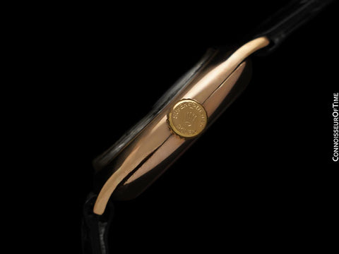 1928 Rolex Art Deco Vintage Mens Midsize Art Deco Watch - 9K Rose Gold