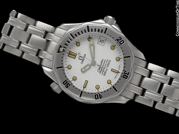 Omega Seamaster Midsize 300M White Professional Automatic Divers Watch Ref. 2552.20, Stainless Steel