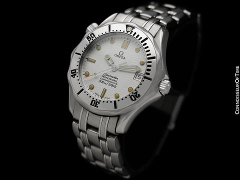 Omega Seamaster Midsize 300M White Professional Automatic Divers Watch Ref. 2552.20, Stainless Steel