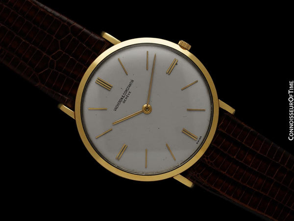 1960 Vacheron & Constantin Patrimony "Extra-Flat" Vintage Mens Watch - 18K Gold with Boxes & Tag