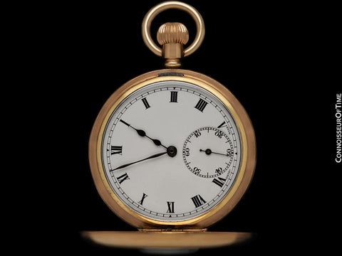 1910's Rolex Vintage Antique Mens Demi-Hunter Case Pocket Watch, 50mm - 10K Gold Filled