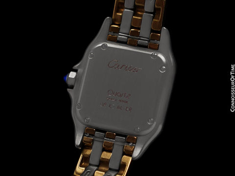 Cartier Panthere Panther Ref. 1120 Ladies Watch with 3-Row Bracelet - Stainless Steel & 18K Gold