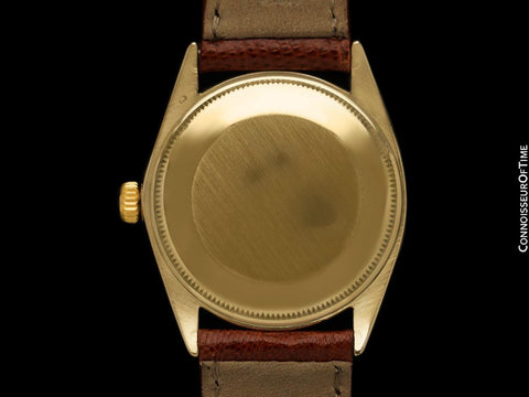 1964 Rolex Oyster Perpetual Vintage Mens Watch with Rare Underline Dial - 14K Gold