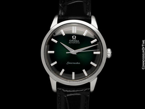 1961 Omega Seamaster Mens "Jumbo" Vintage Watch with Green Dial, Automatic - Stainless Steel