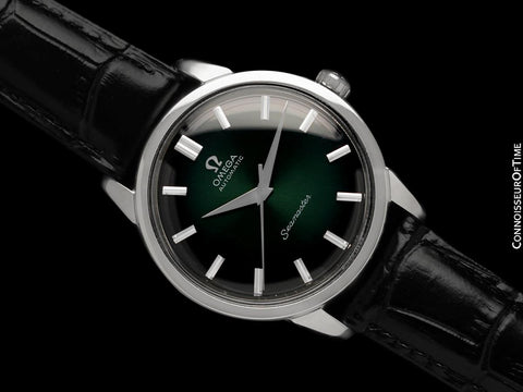 1961 Omega Seamaster Mens "Jumbo" Vintage Watch with Green Dial, Automatic - Stainless Steel