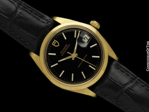 1970 Tudor (Rolex) Oysterdate Vintage Mens Ref. 7992 Watch - 18K Gold Plated & Stainless Steel