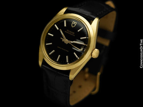 1970 Tudor (Rolex) Oysterdate Vintage Mens Ref. 7992 Watch - 18K Gold Plated & Stainless Steel