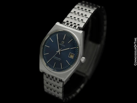 1977 Omega Seamaster Mens Vintage Retro Bracelet Watch, Automatic, Date - Stainless Steel