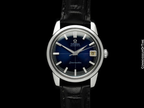 1961 Omega Seamaster Mens Vintage Automatic Cal. 562 Blue Vignette Dial Watch - Stainless Steel