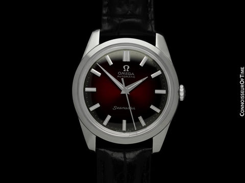 1962 Omega Seamaster Vintage Mens Automatic Cal. 552 Wine Vignette Dial Watch - Stainless Steel