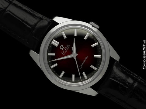 1962 Omega Seamaster Vintage Mens Automatic Cal. 552 Wine Vignette Dial Watch - Stainless Steel