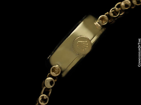 1970's Rolex Vintage Ladies Handwound Bracelet Watch with Box - 14K Gold