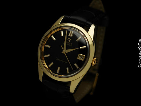 1962 Omega Seamaster Mens Vintage Automatic Cal. 562 Watch - 14K Gold Shell & Stainless Steel