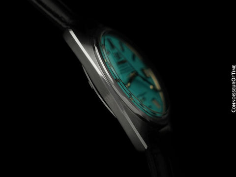 1969 Omega Constellation "C" Chronometer Vintage Mens Watch with Tiffany Blue Dial - Stainless Steel