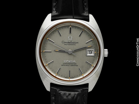 1971 Omega Constellation "C" Chronometer Vintage Mens Calendar Date Watch - Stainless Steel