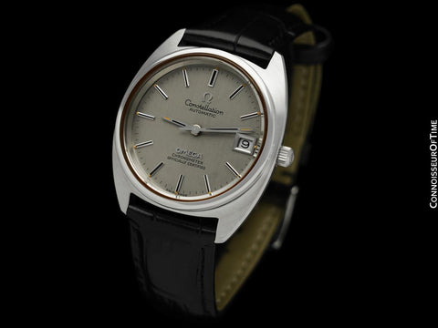 1971 Omega Constellation "C" Chronometer Vintage Mens Calendar Date Watch - Stainless Steel