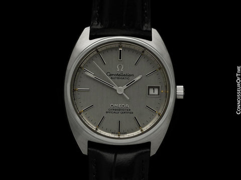 1971 Omega Constellation "C" Chronometer Vintage Mens Calendar Date Watch - Stainless Steel