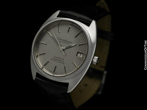 1971 Omega Constellation "C" Chronometer Vintage Mens Calendar Date Watch - Stainless Steel