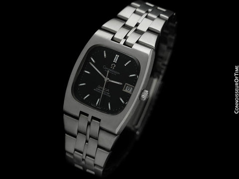 c. 1970 Omega Constellation Mens Retro Automatic Chronometer Bracelet Watch - Stainless Steel