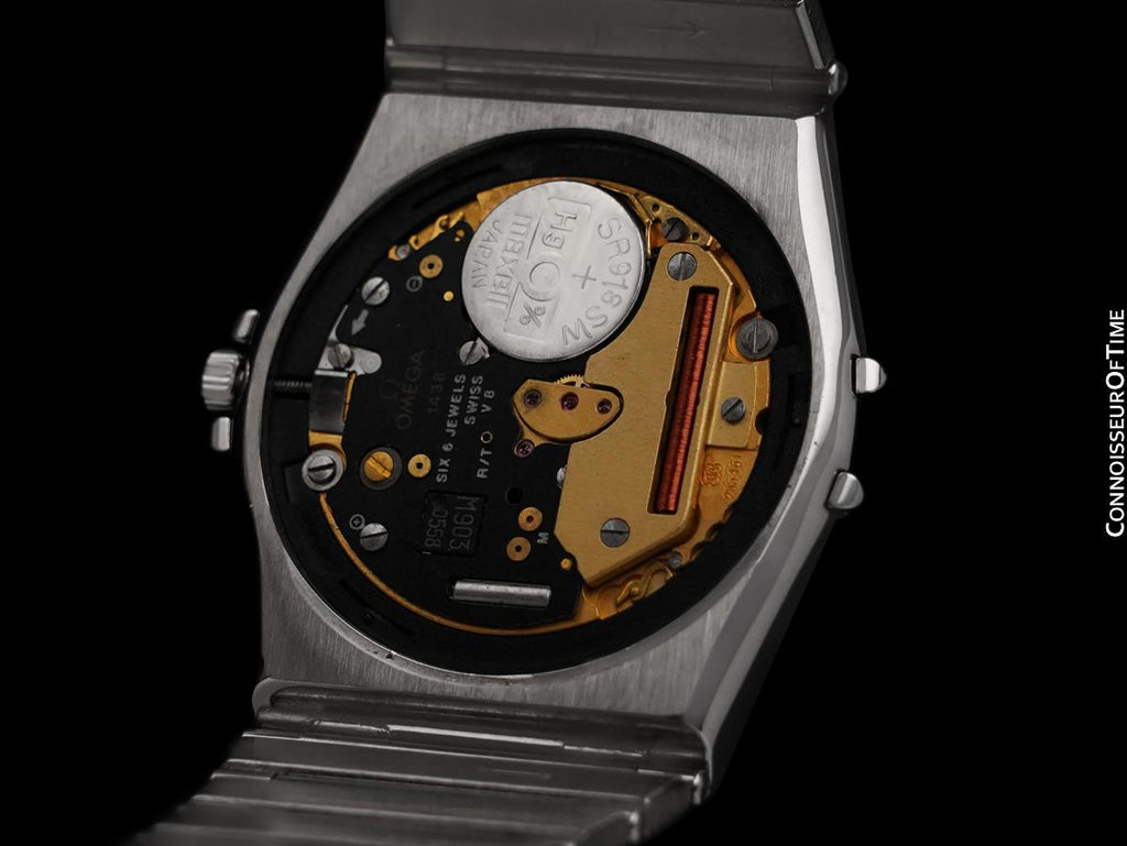 Omega Constellation Manhattan Mens 35mm Watch with Silver Dial