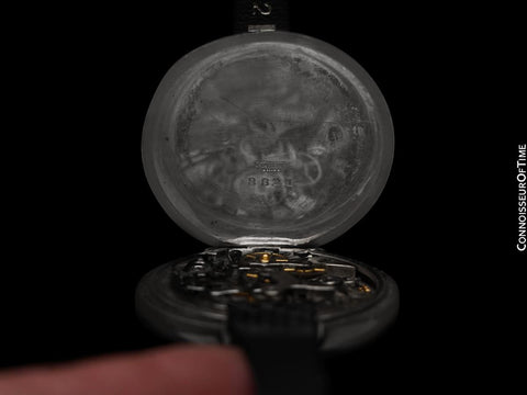 1910's Heuer Vintage Large Mens Sporting / Aviator's Single Button Chronograph - Sterling Silver